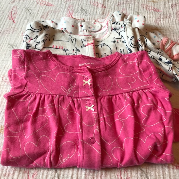 Bundle of 3 9month One Piece Footed Sleepers - Picture 3 of 5